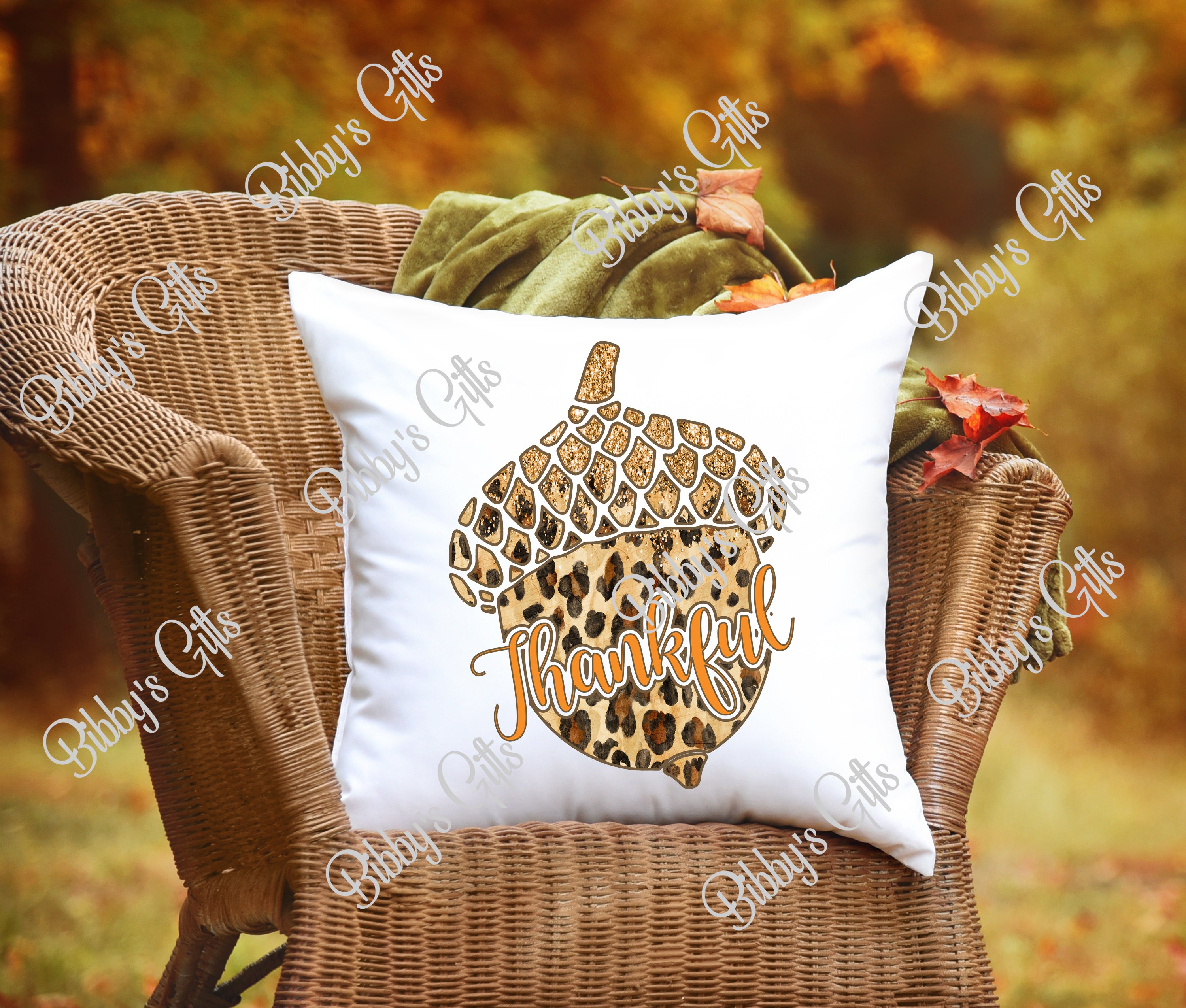 Acorn Thankful-PNG Digital Download