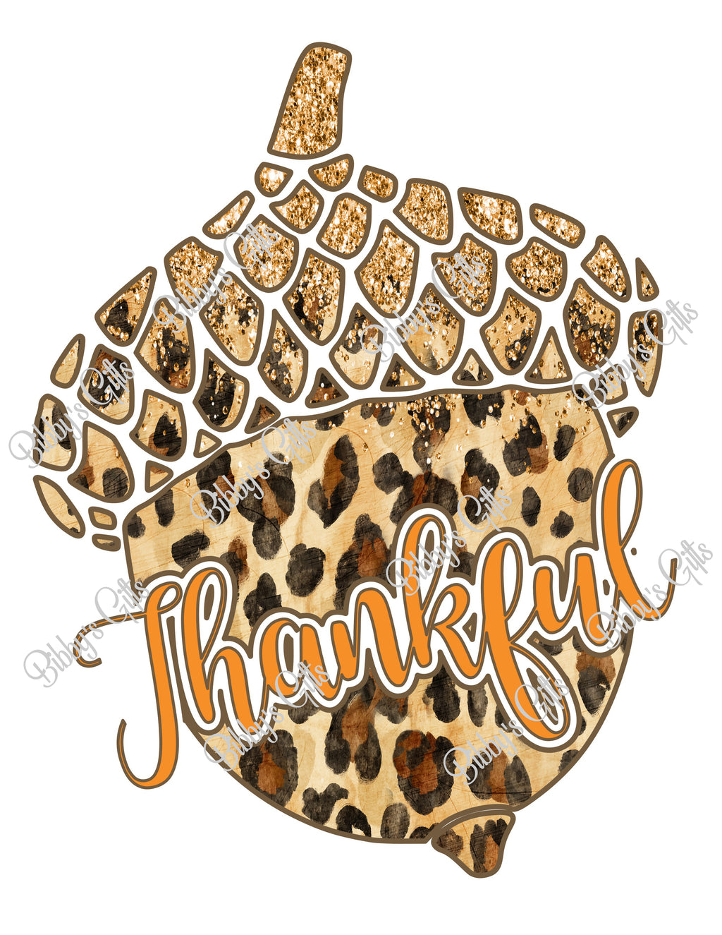 Acorn Thankful-PNG Digital Download