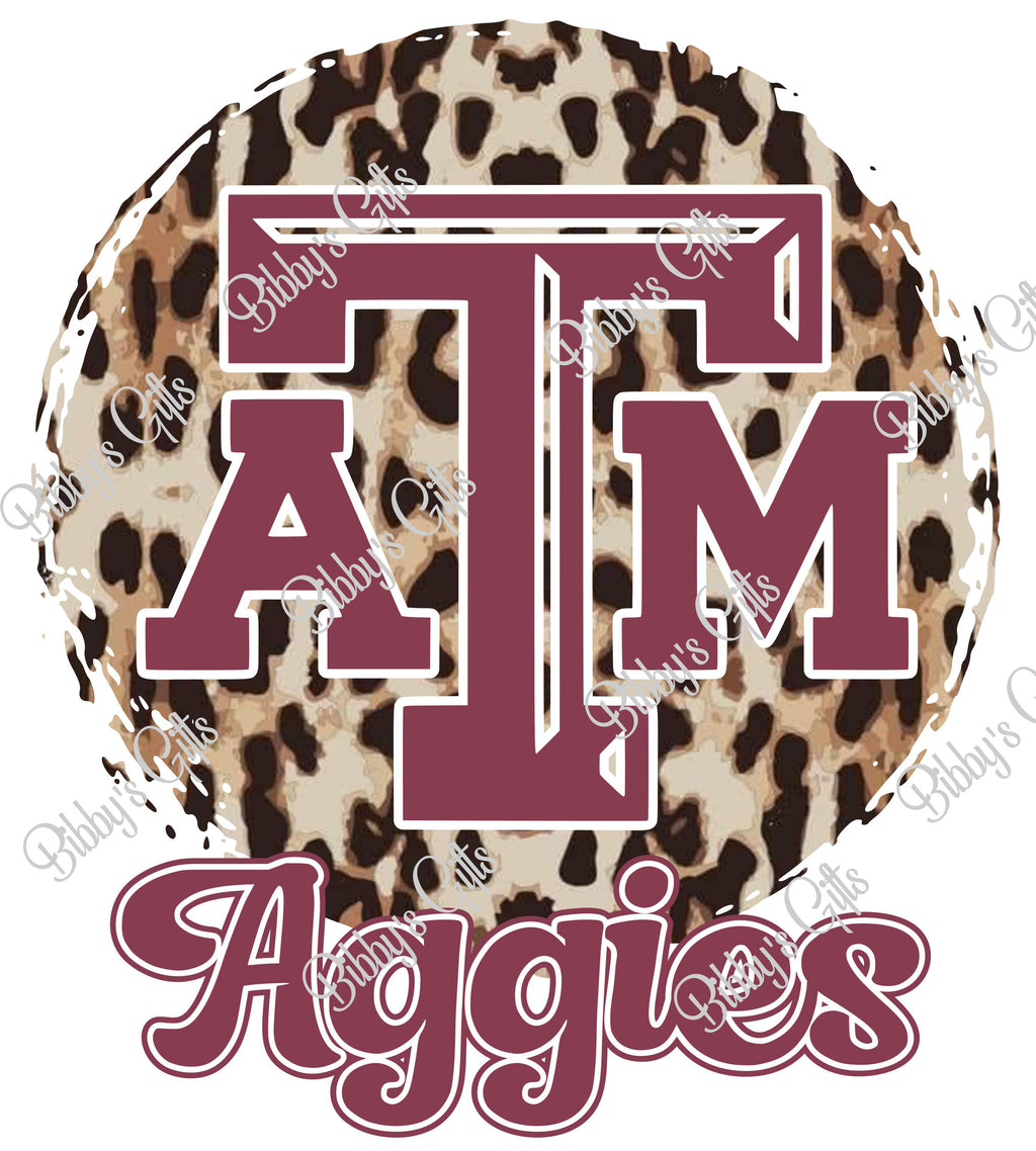 Aggies Leopard-Football-PNG Digital Download