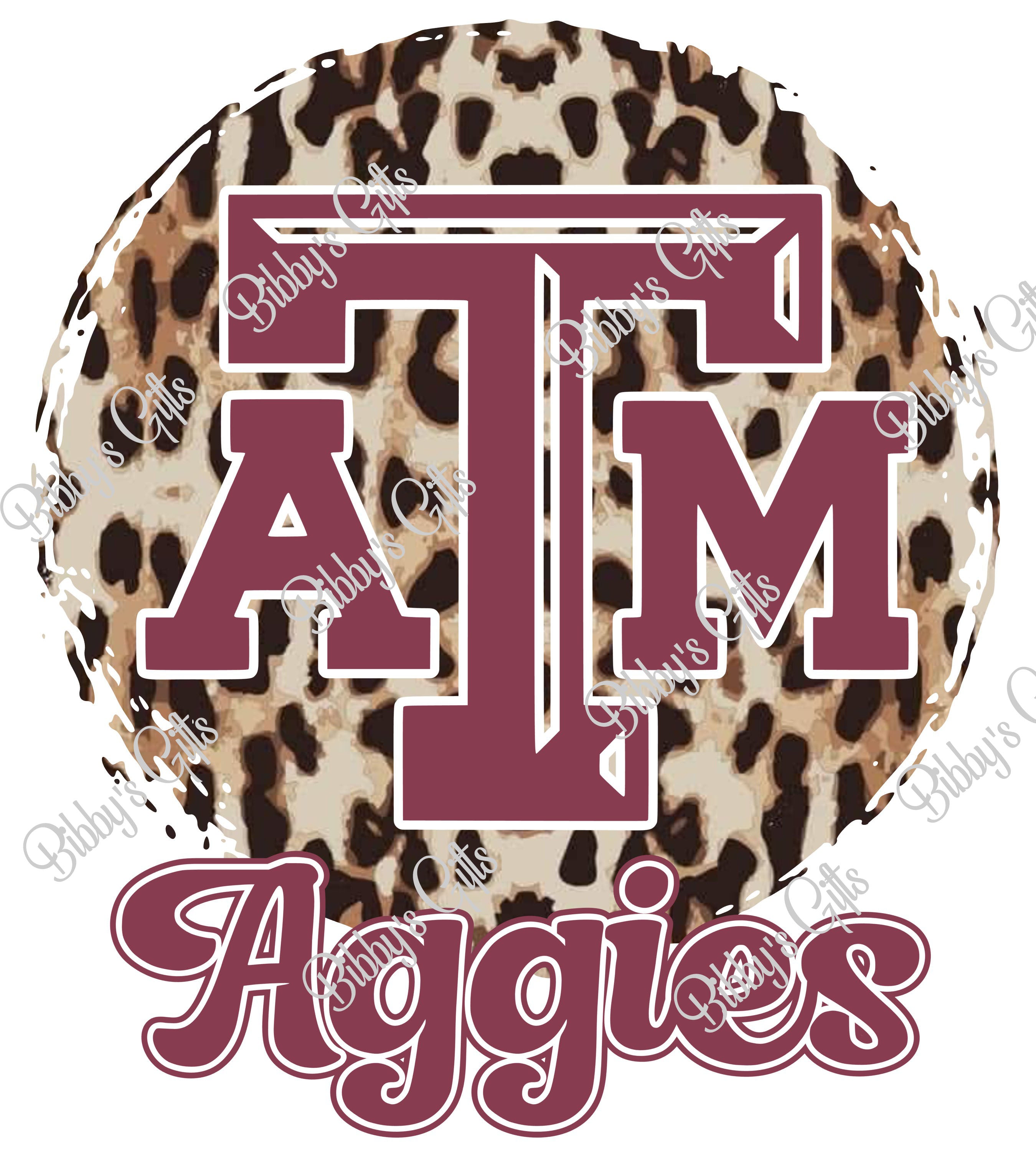Aggies Leopard-Football-PNG Digital Download