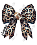 Alabama Leopard Sports Bow-Football-PNG Digital Download