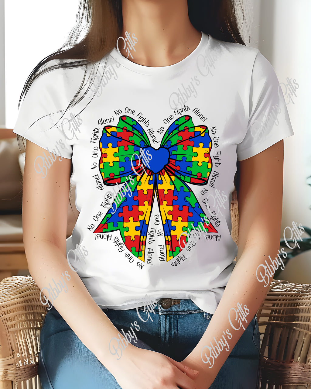Autism Puzzle Ribbon-PNG Digital Download