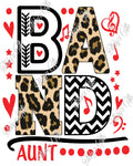 Band Aunt Leopard-PNG Digital Download