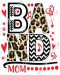 Band Mom Leopard-PNG Digital Download