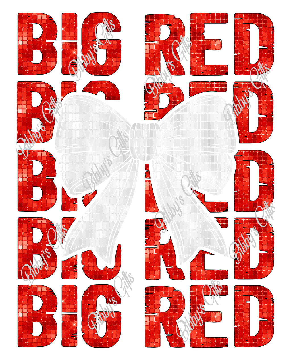 Big Red-Bow-PNG Digital Download