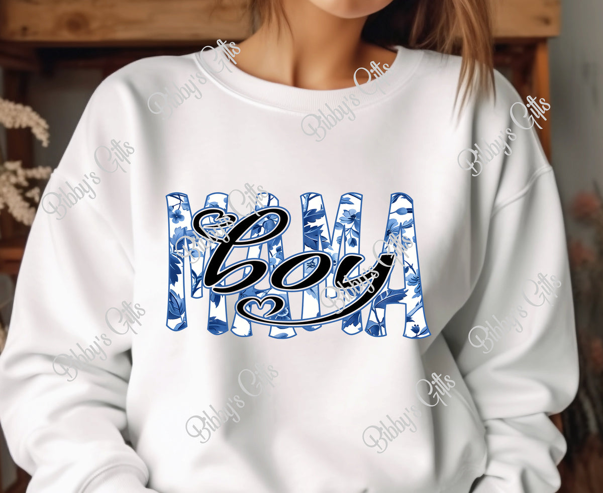 Blue Delft Boy Mama-PNG Digital Download