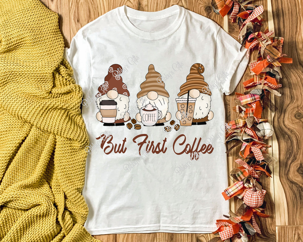 But First Coffee Gnomes-PNG Digital Download
