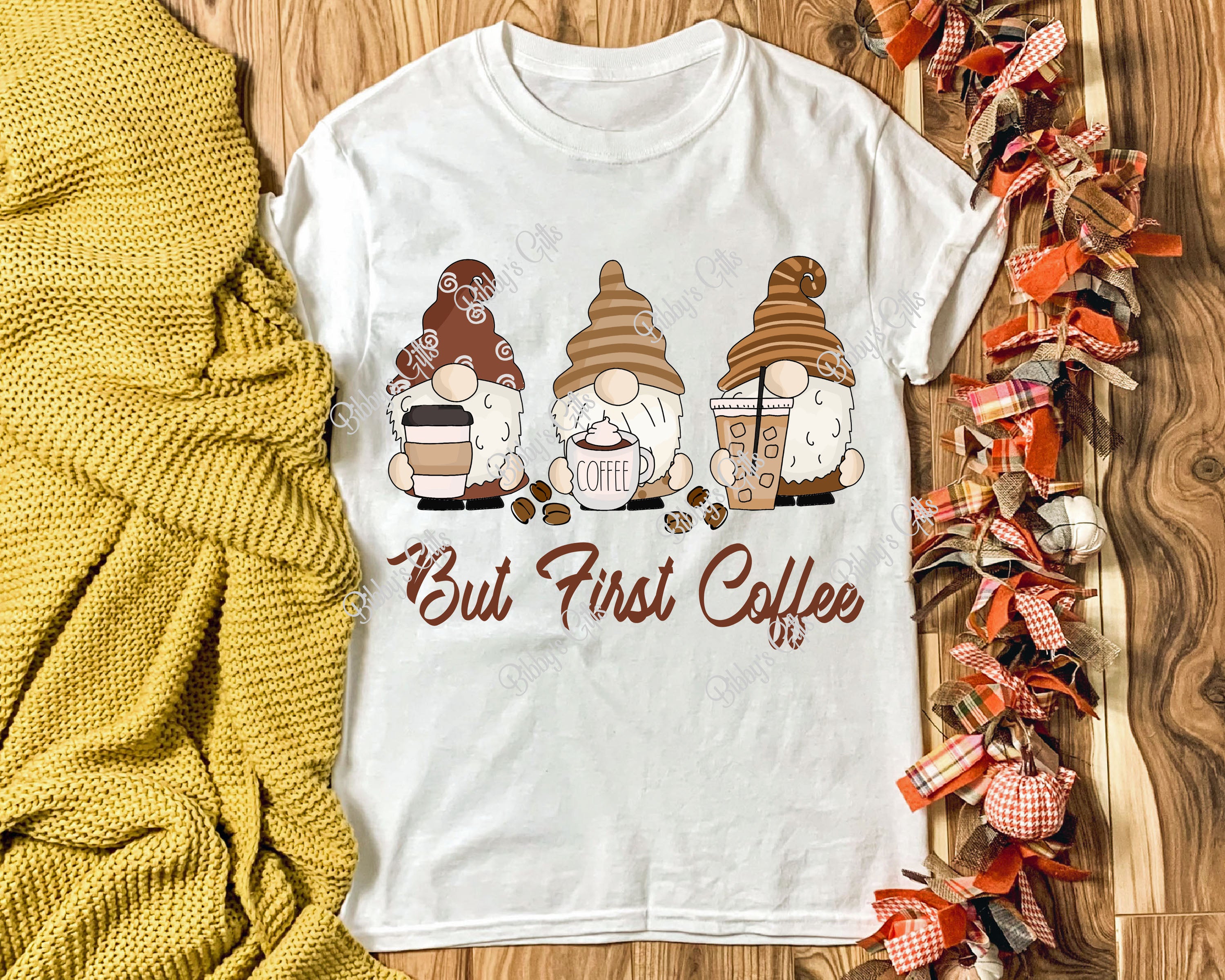 But First Coffee Gnomes-PNG Digital Download