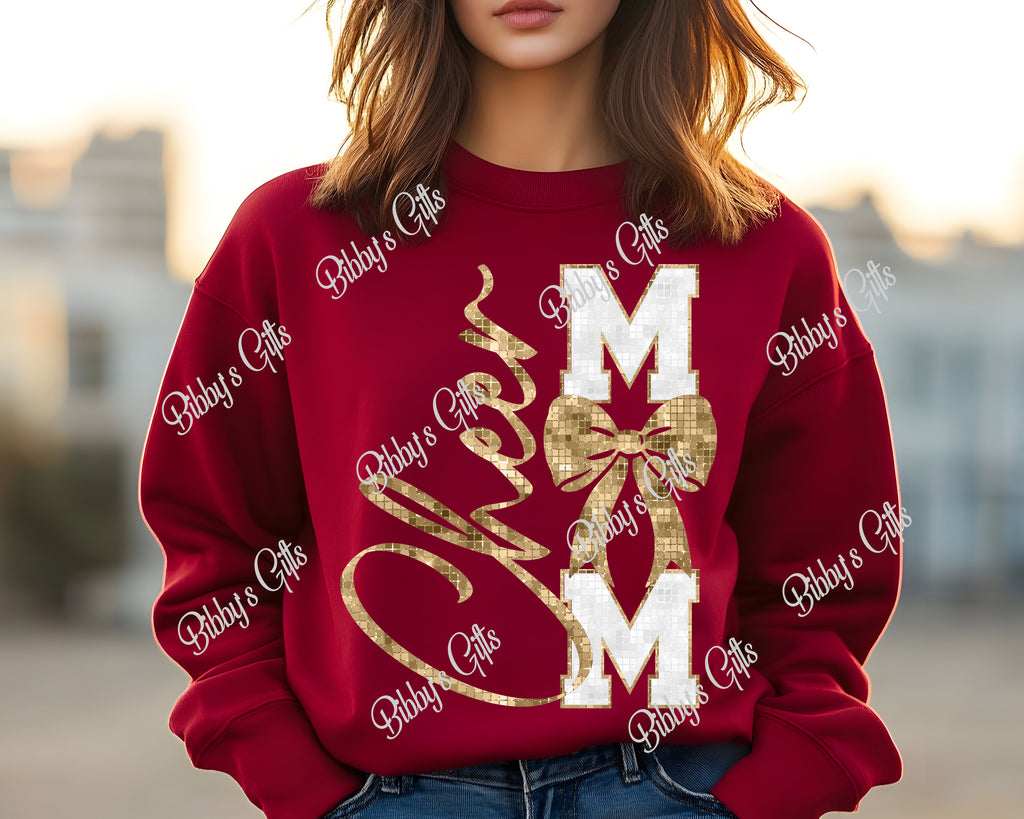 Cheer Mom Gold-PNG Digital Download