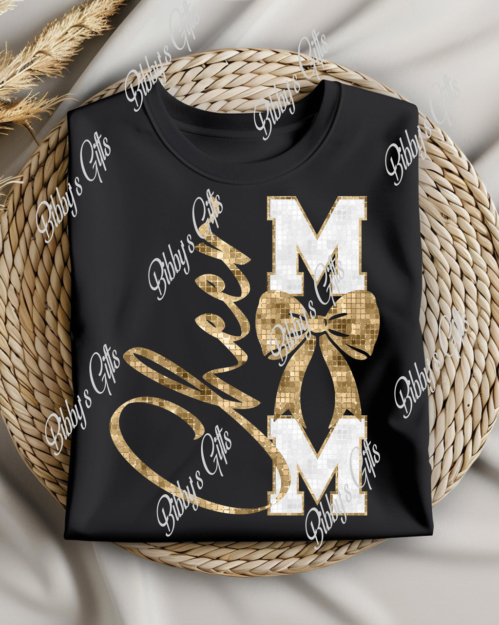 Cheer Mom Gold-PNG Digital Download