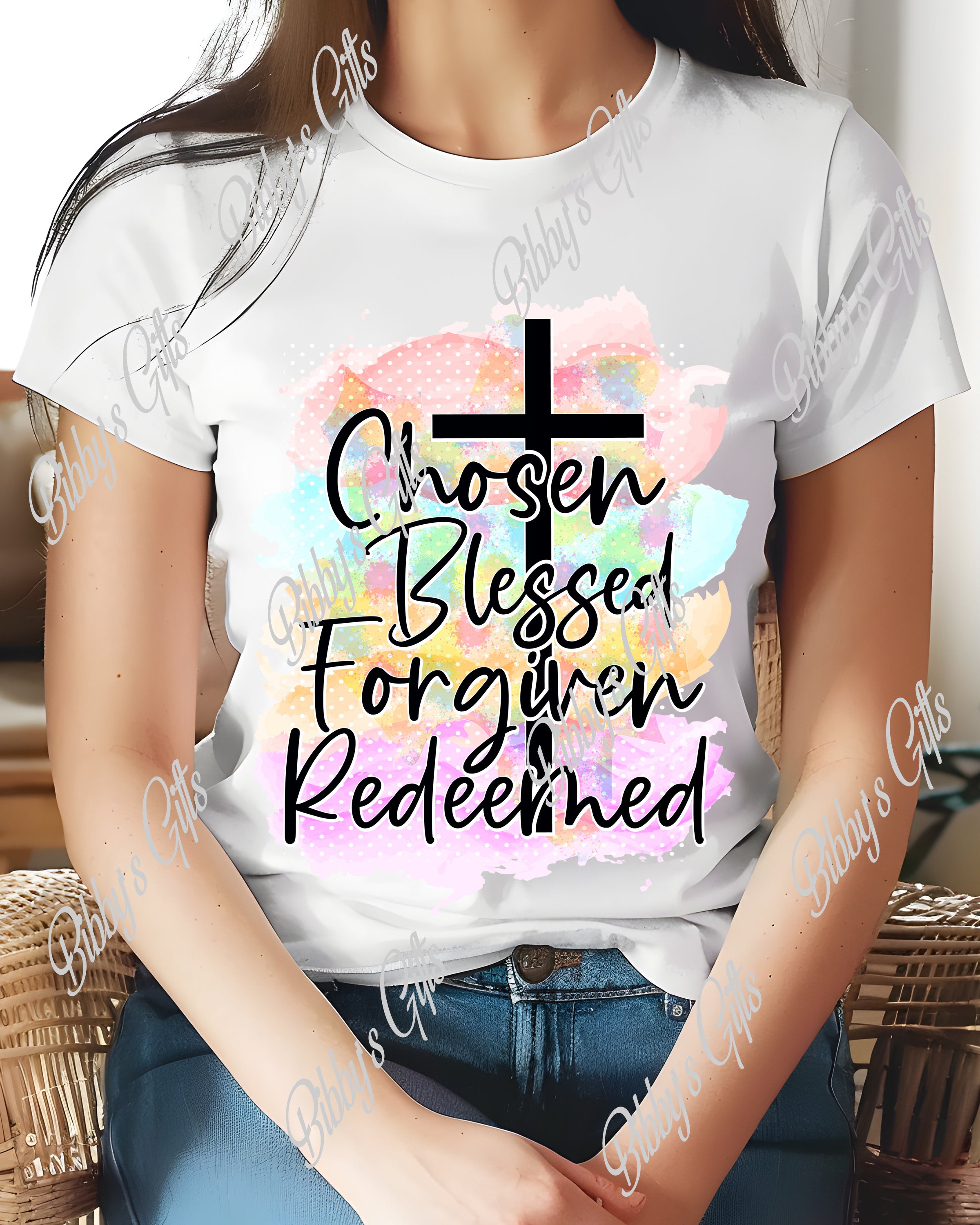 Chosen Blessed Redeemed-PNG Digital Download