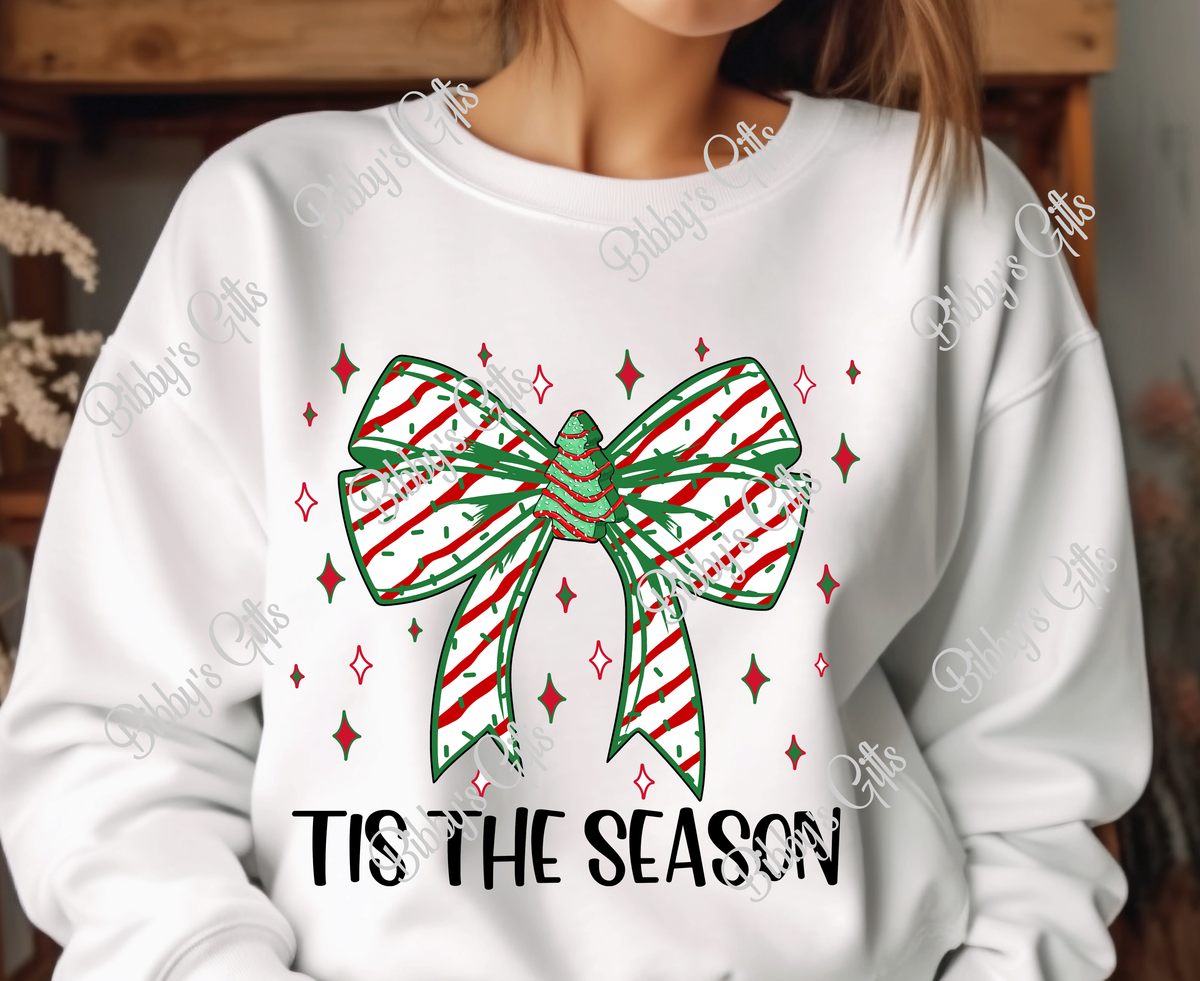 Christmas Tree Bow-Tis the Season-PNG Digital Download
