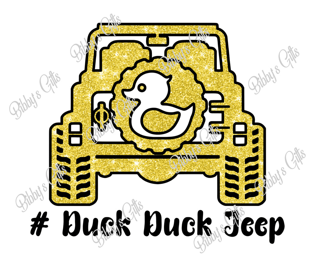Duck Duck Jeep-Yellow-PNG Digital Download