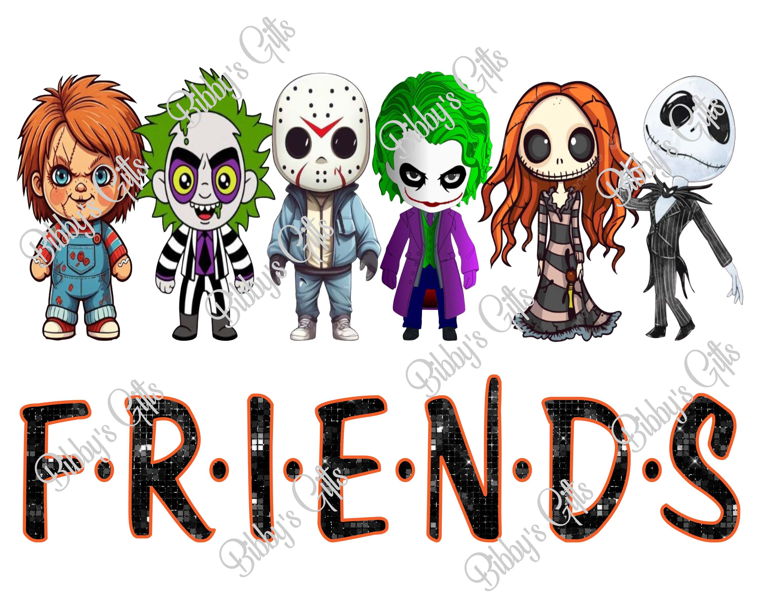 Friends Halloween-PNG Digital Download