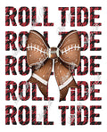 Football Bow-Roll Tide Leopard-PNG Digital Download