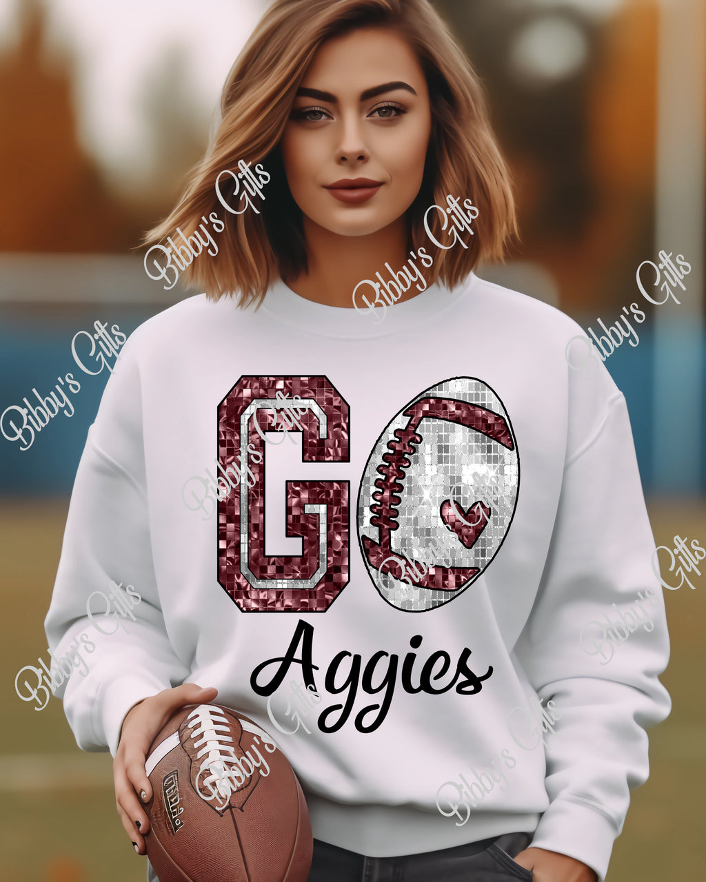 GO Aggies-Football-PNG Digital Download