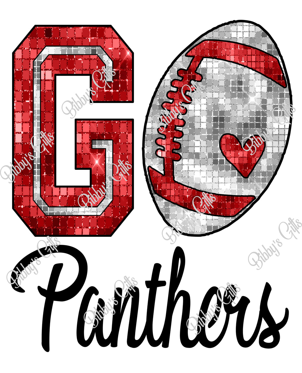 GO Panthers-Football-PNG Digital Download