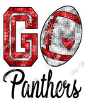 GO Panthers-Football-PNG Digital Download