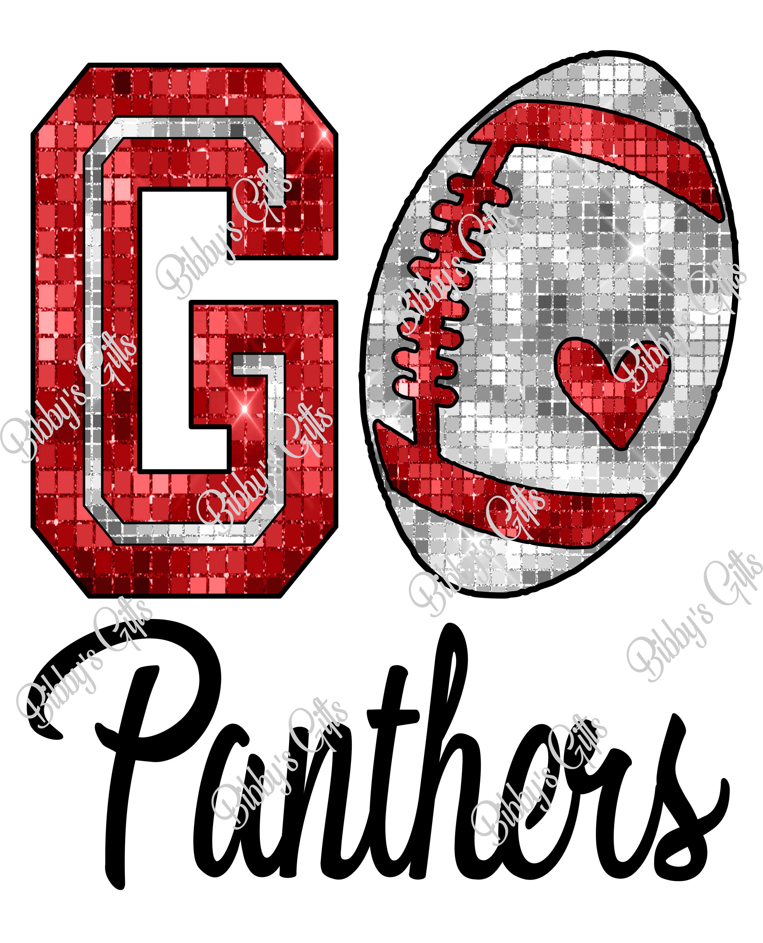 GO Panthers-Football-PNG Digital Download