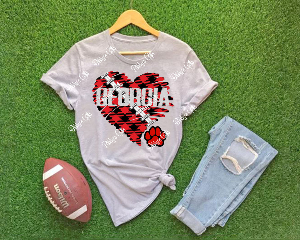 Georgia Heart-Bulldogs-PNG Digital Download