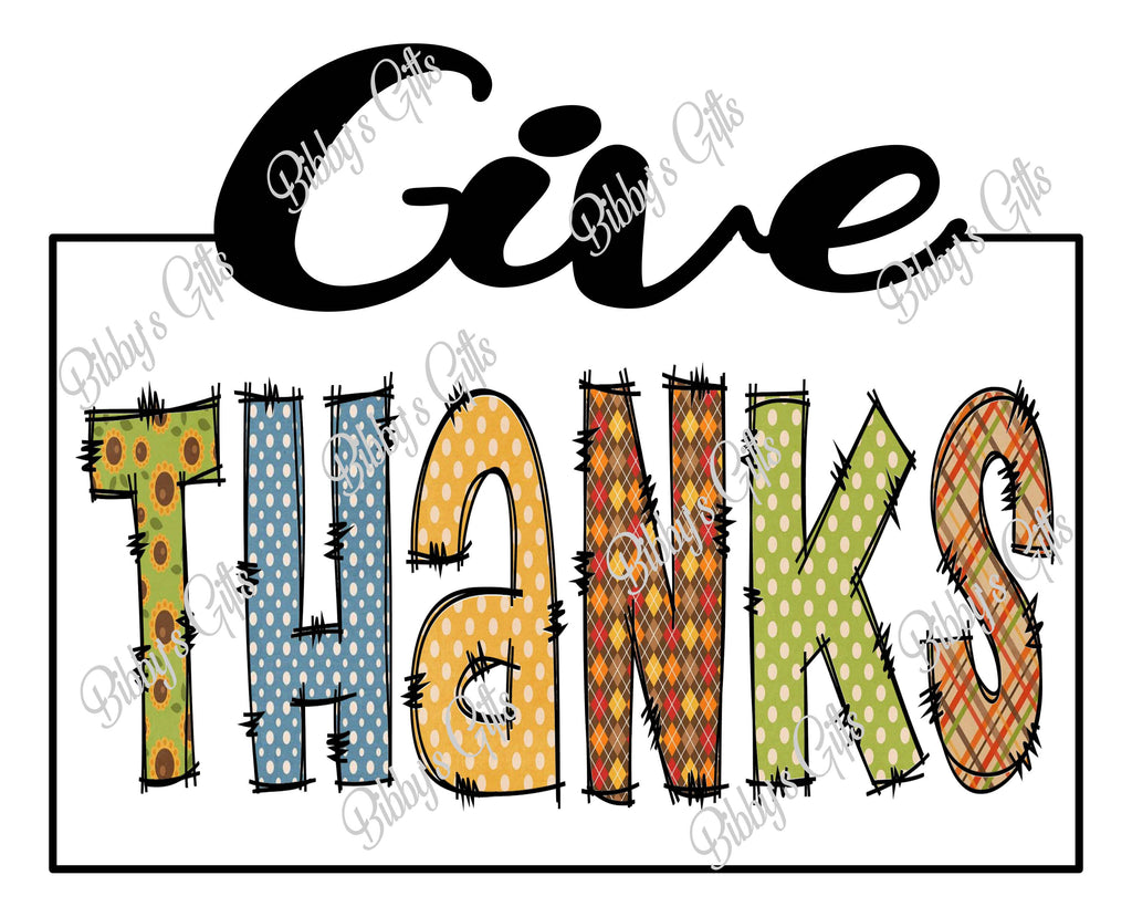 Give Thanks-PNG Digital Download