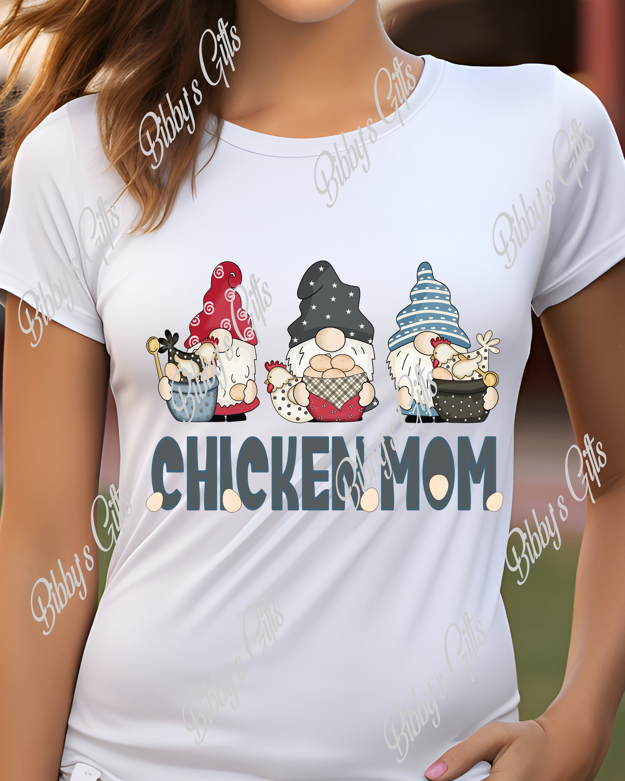 Gnome Chicken Mom-PNG Digital Download