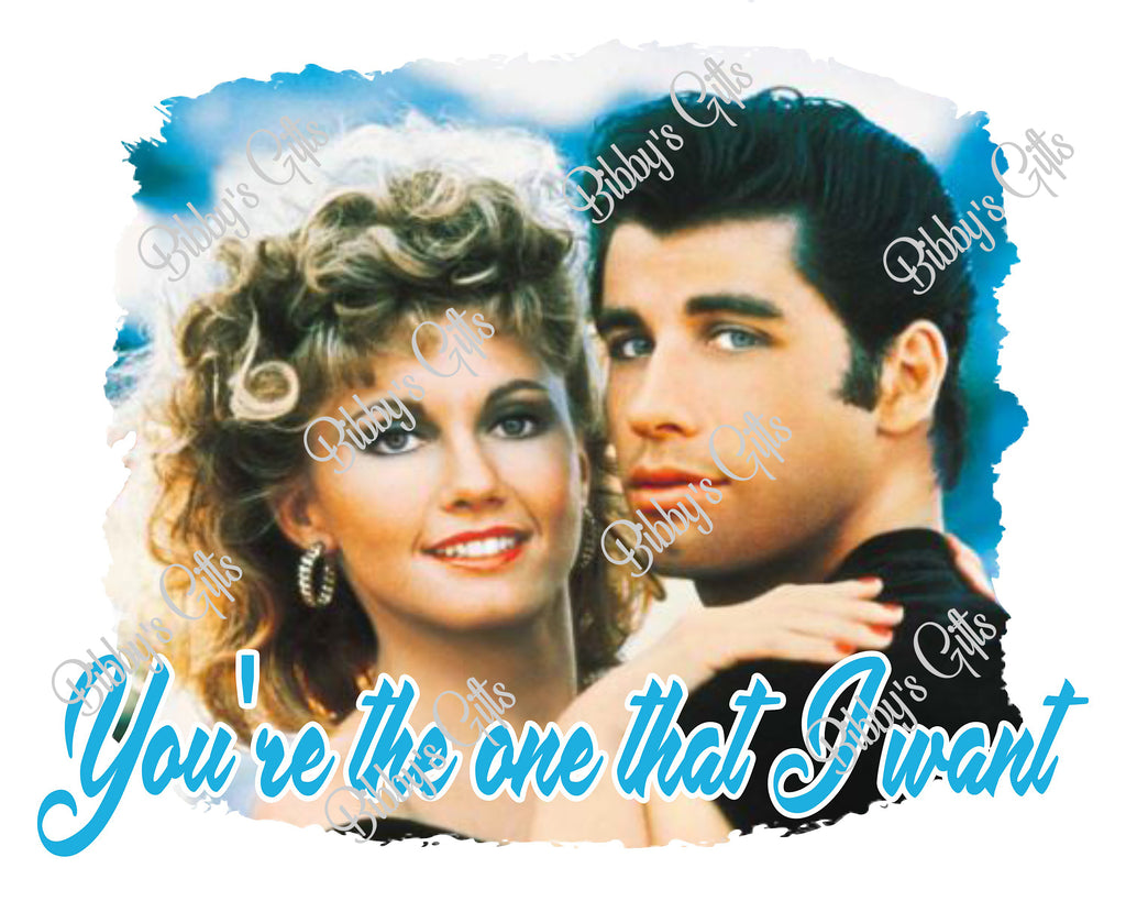 Grease You're the one that I Want-PNG Digital Download