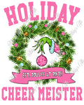 Holiday Cheer Meister-Pink-PNG Digital Download