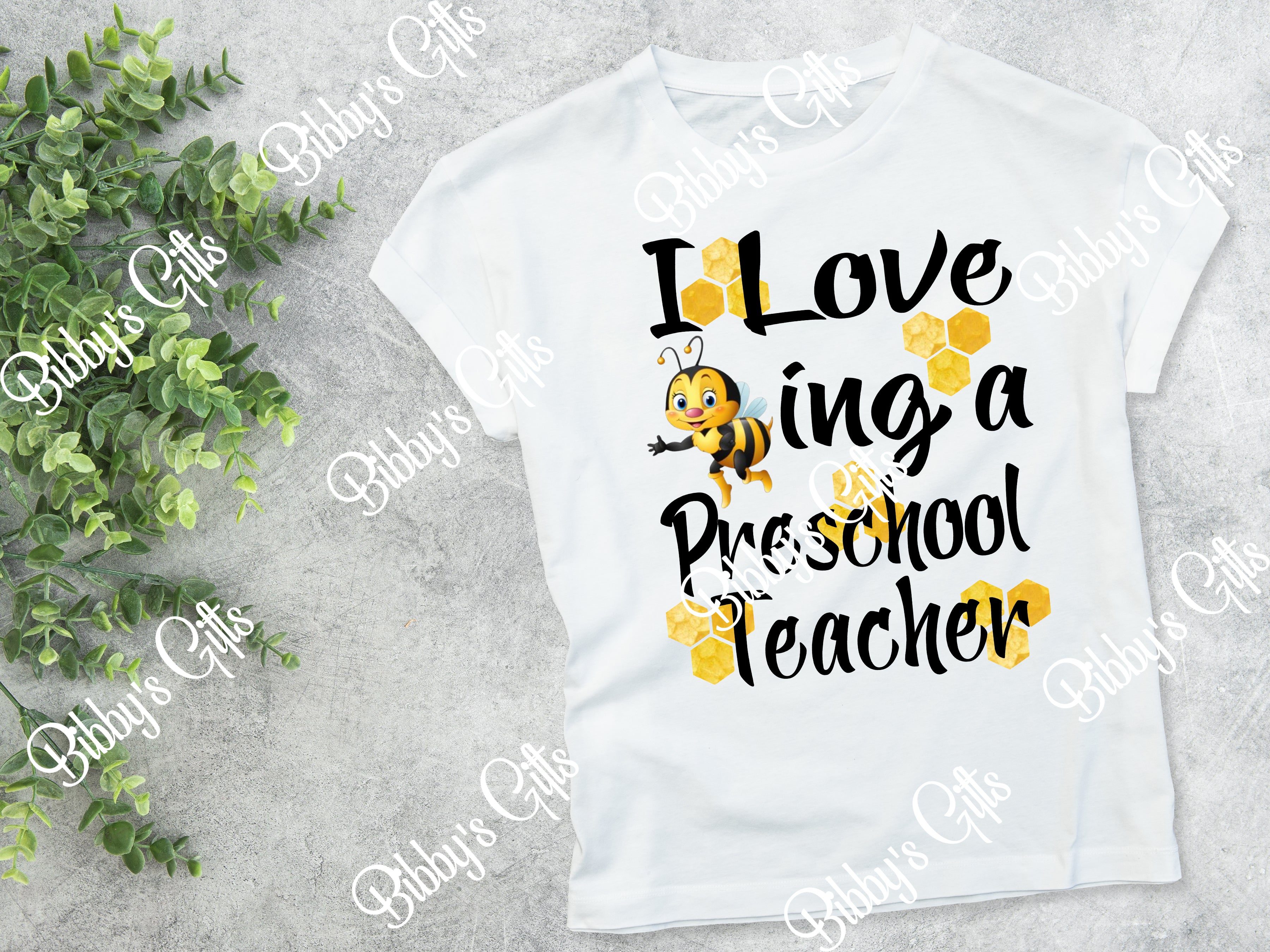 I love Bee-ing a Preschool Teacher-PNG Digital Download