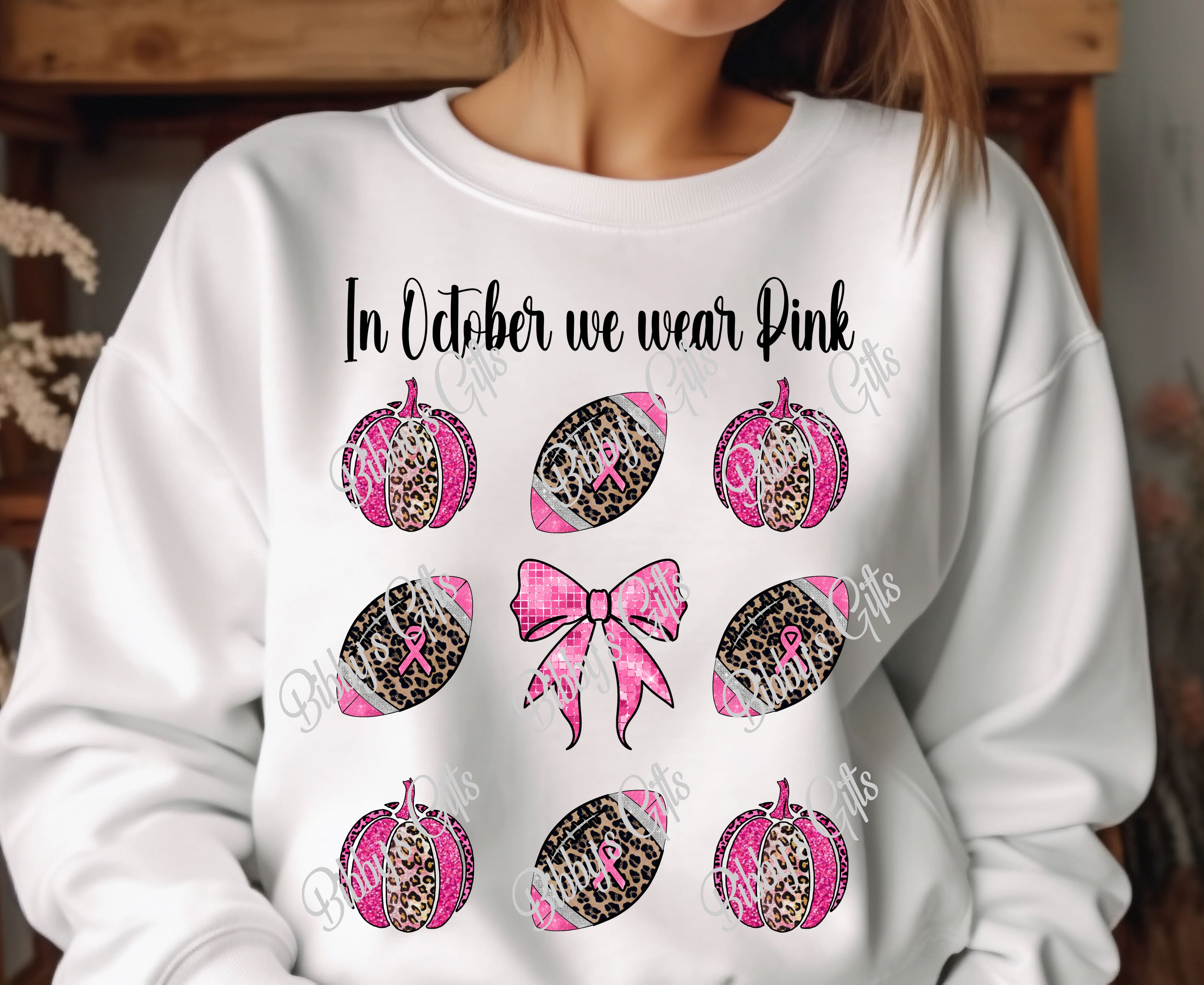 We wear Pink Tic Tac Toe-PNG Digital Download