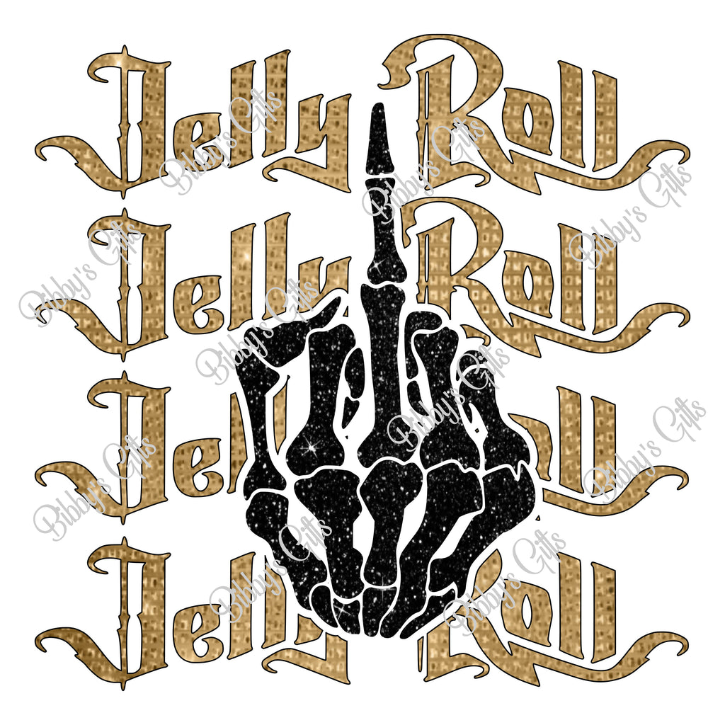 Jelly Roll Skeleton Hand-PNG Digital Download