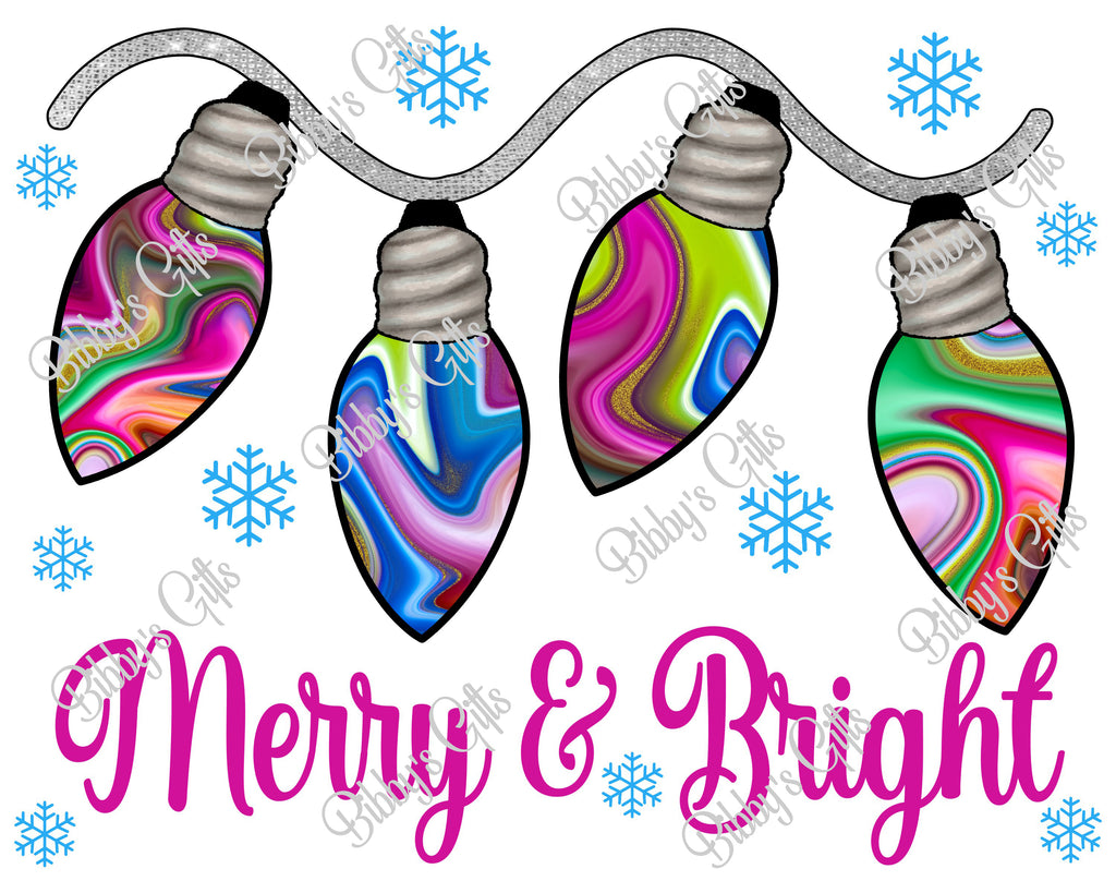 Merry & Bright-PNG Digital Download