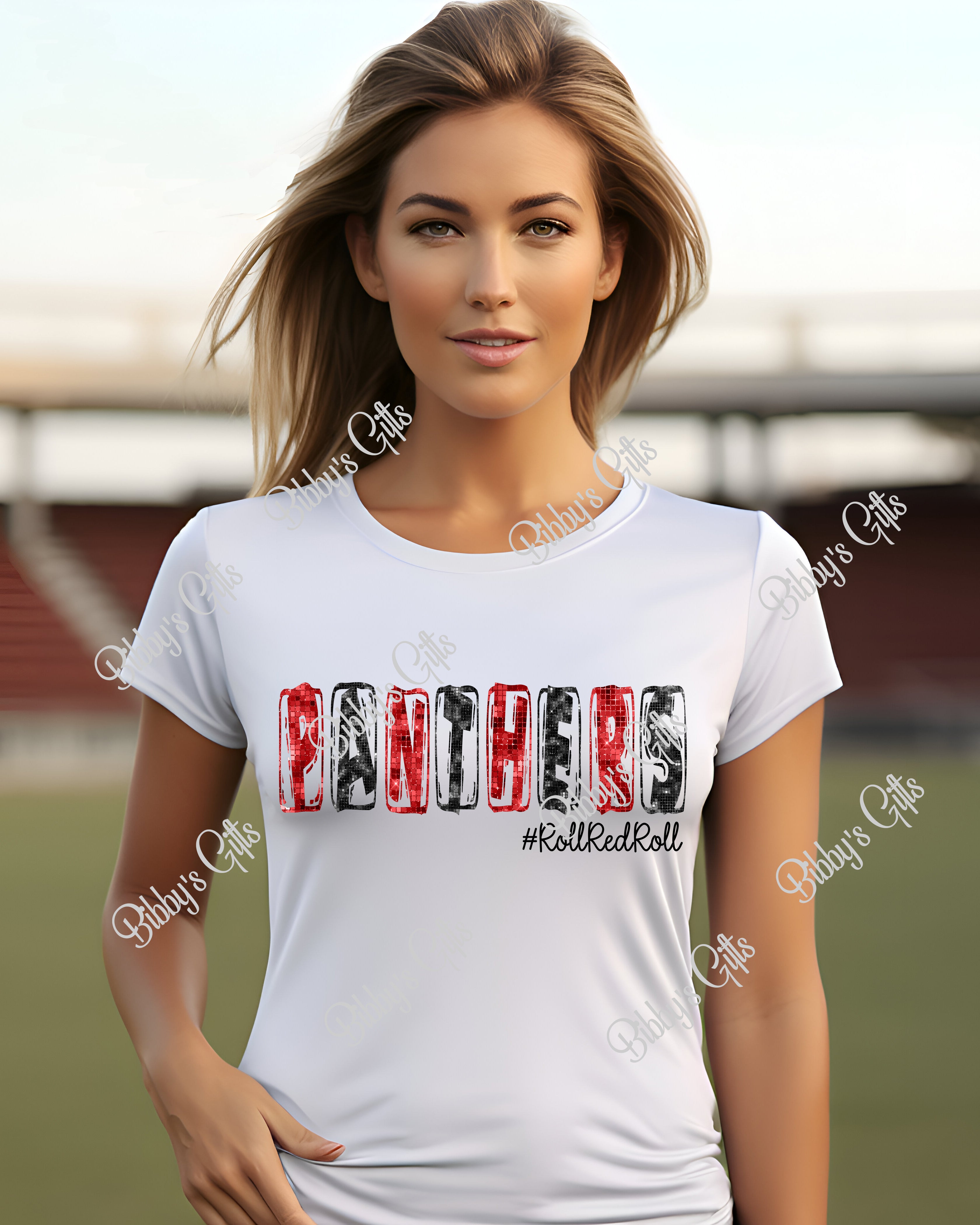 Panthers Roll Red Roll-PNG Digital Download