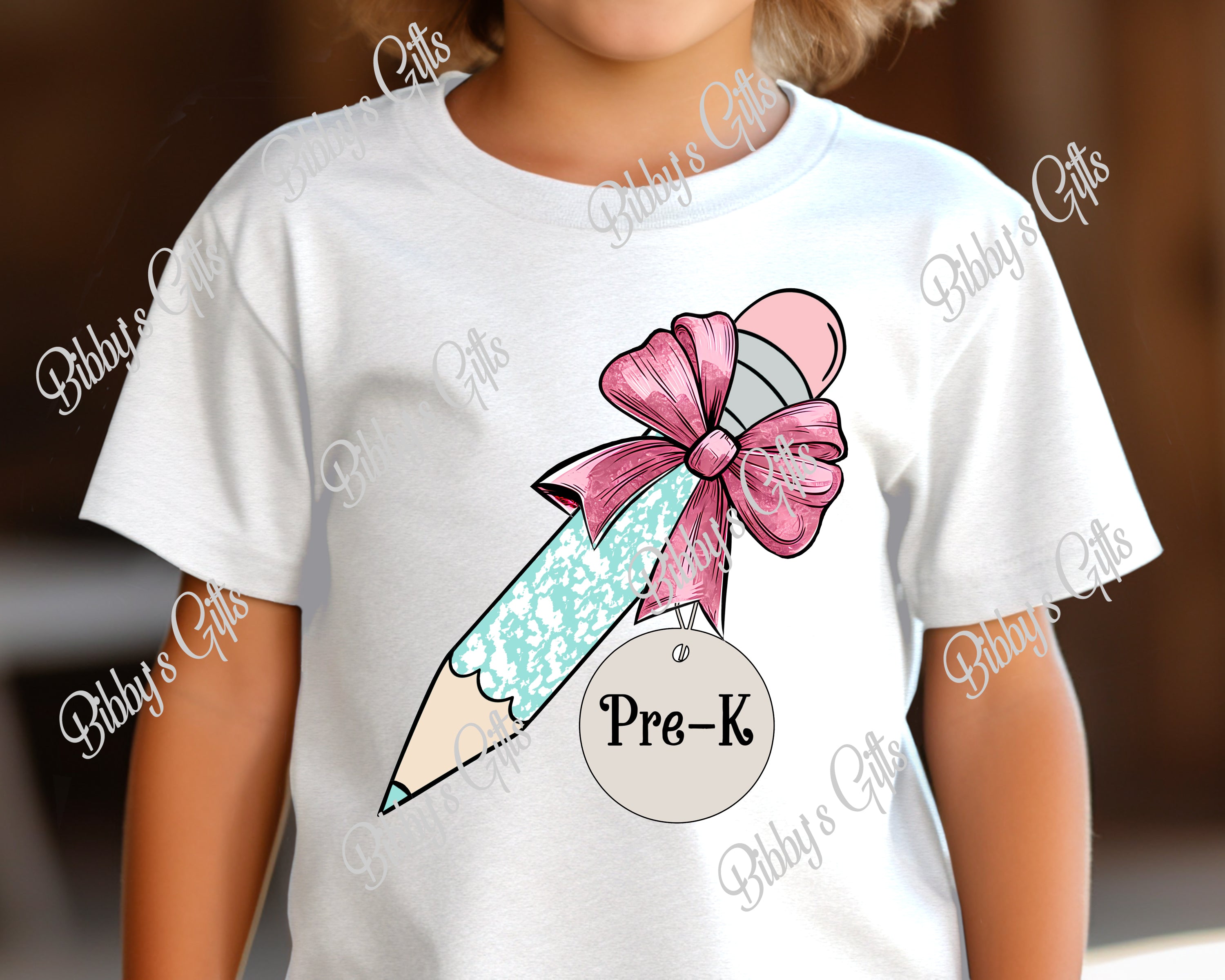 Pencil Bow with Tag-PNG Digital Download