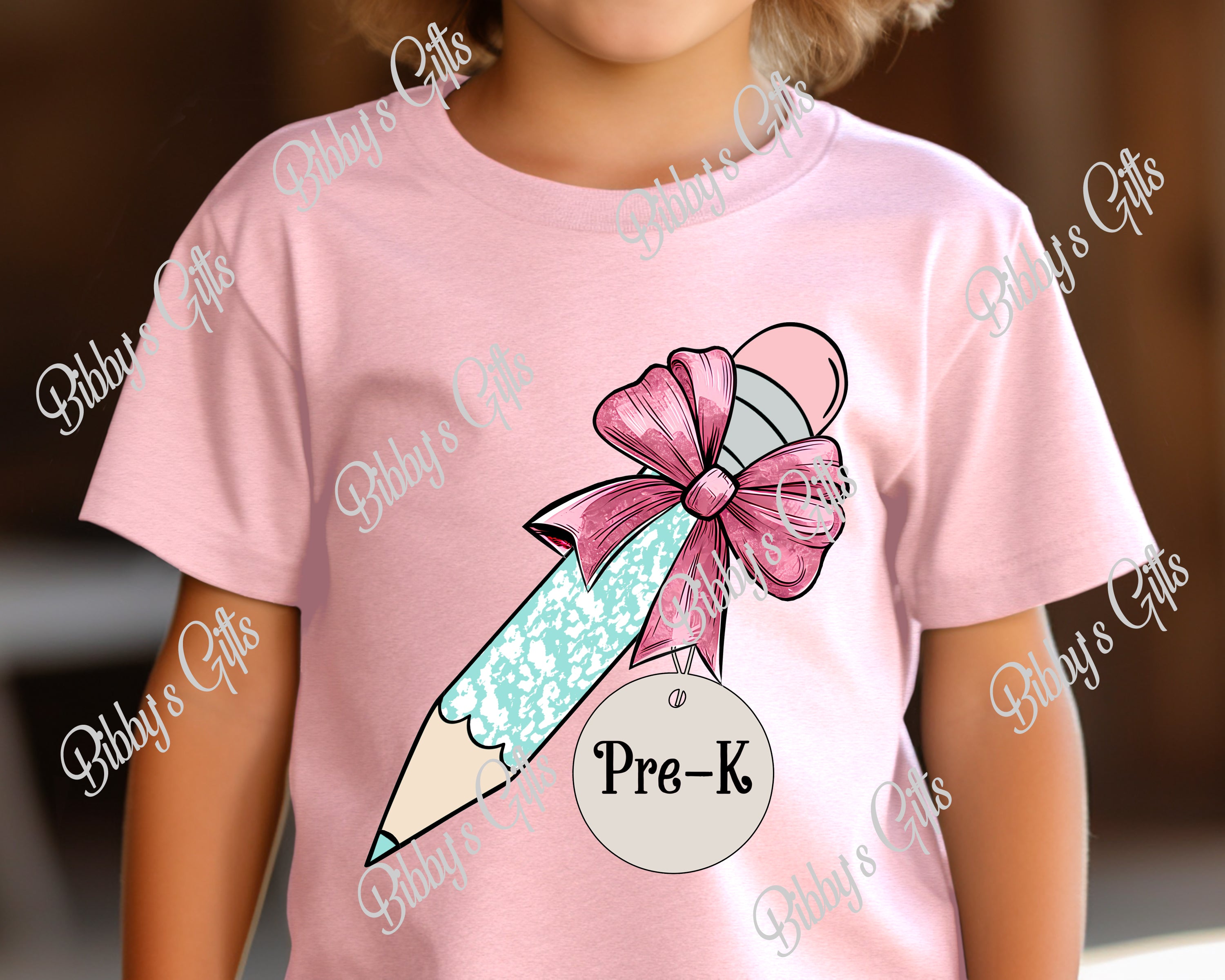 Pencil Bow with Tag-PNG Digital Download