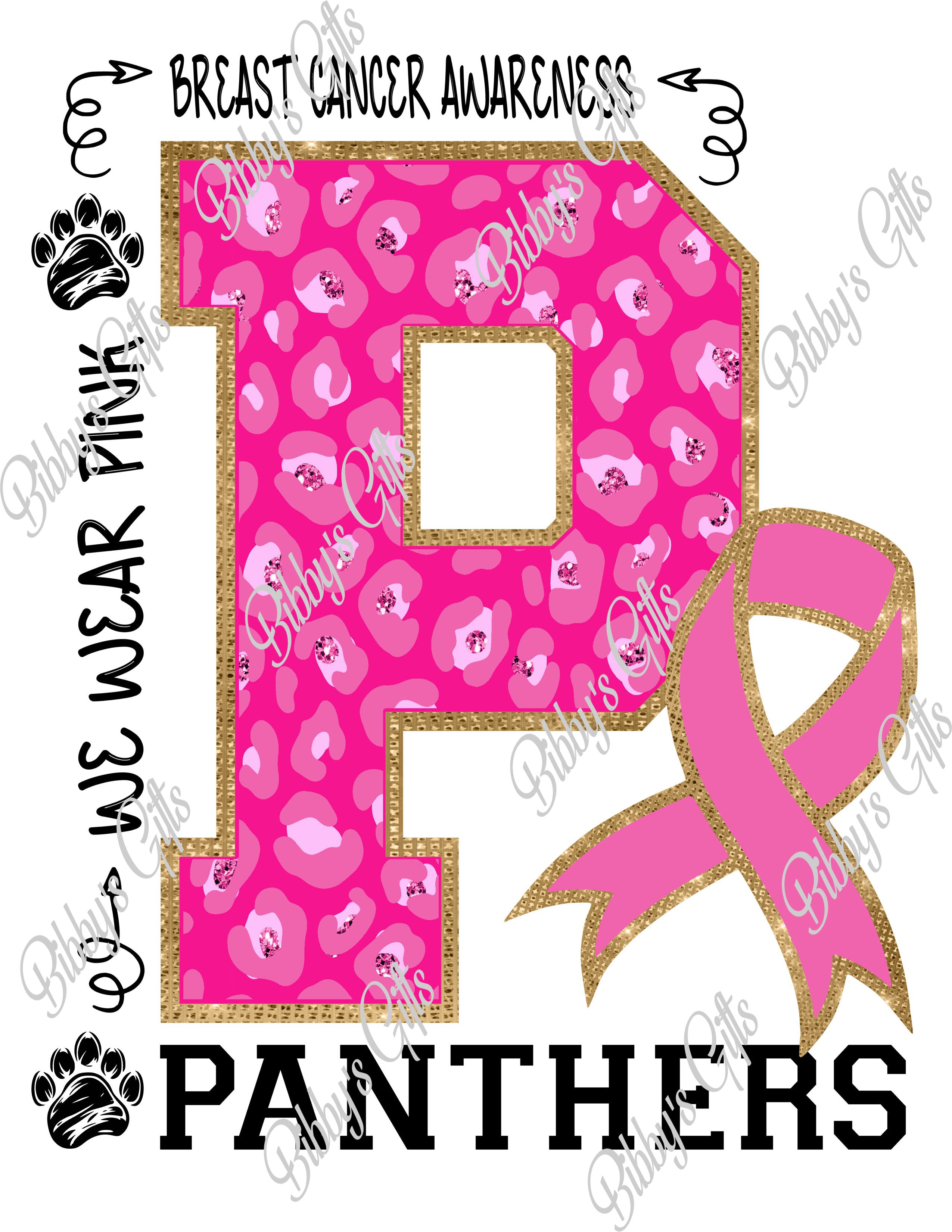 Pink P-Panthers-PNG Digital Download