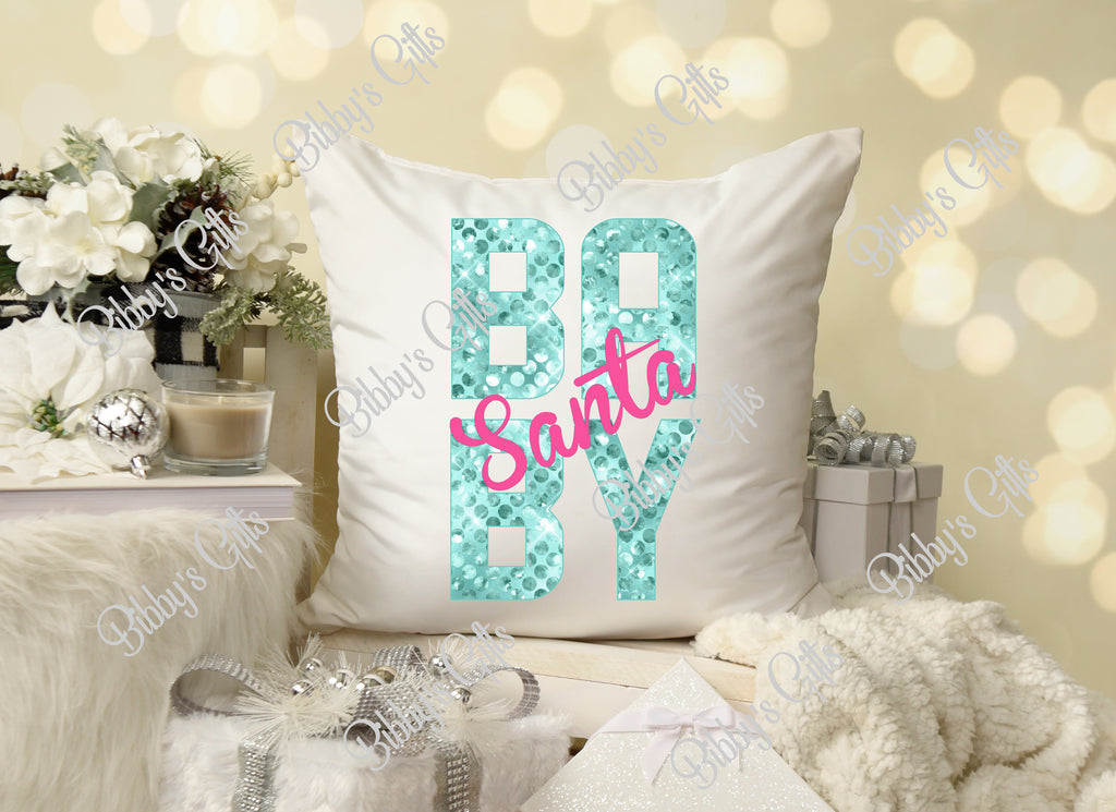 Santa Baby Aqua-PNG Digital Download