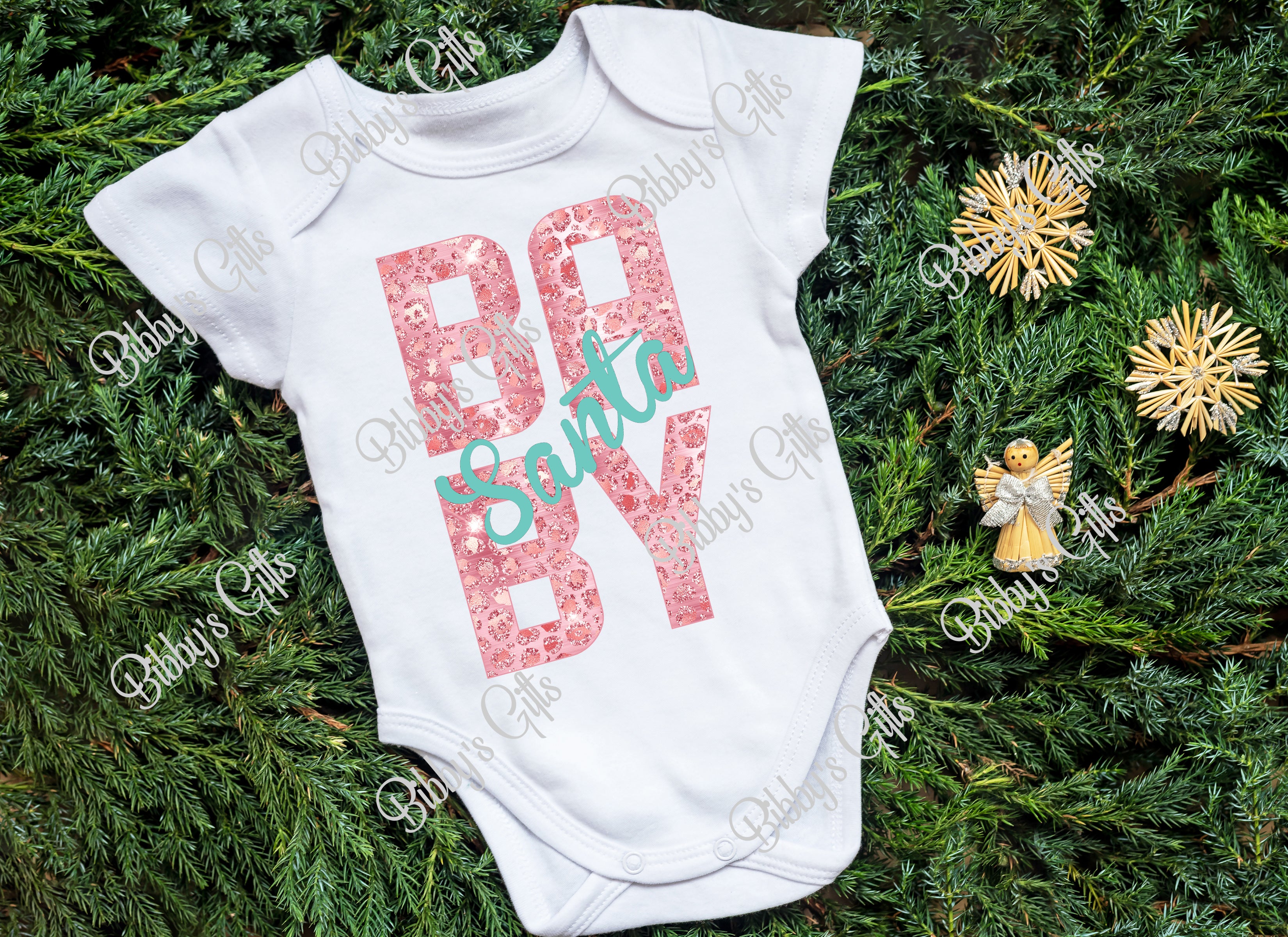 Santa Baby Pink-PNG Digital Download
