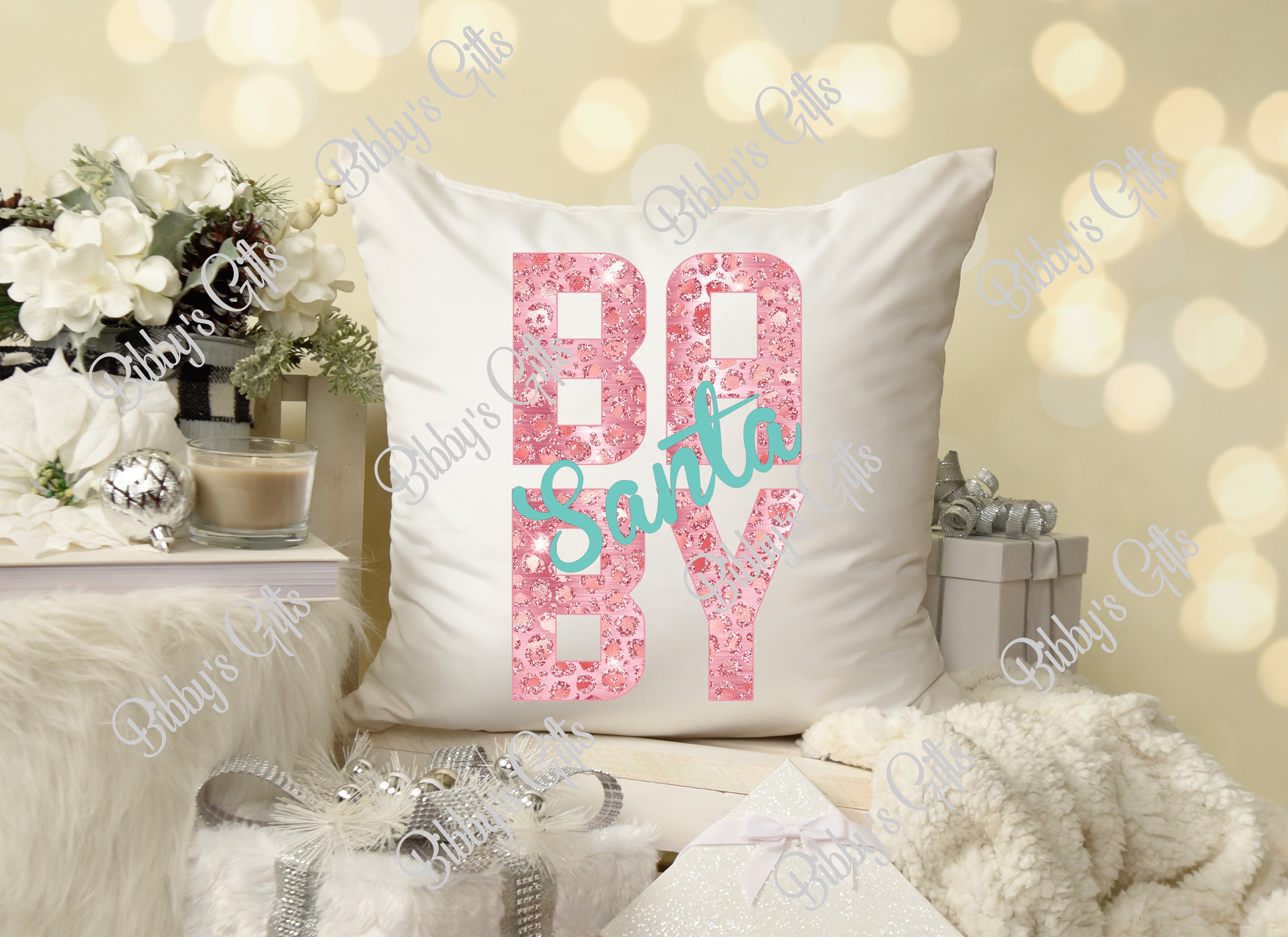Santa Baby Pink-PNG Digital Download