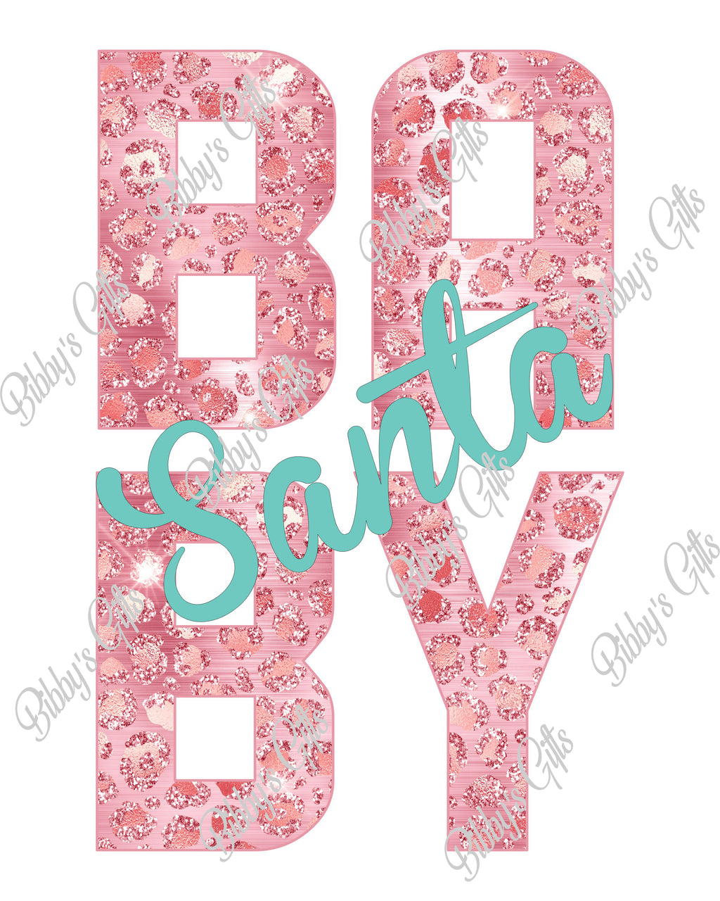 Santa Baby Pink-PNG Digital Download