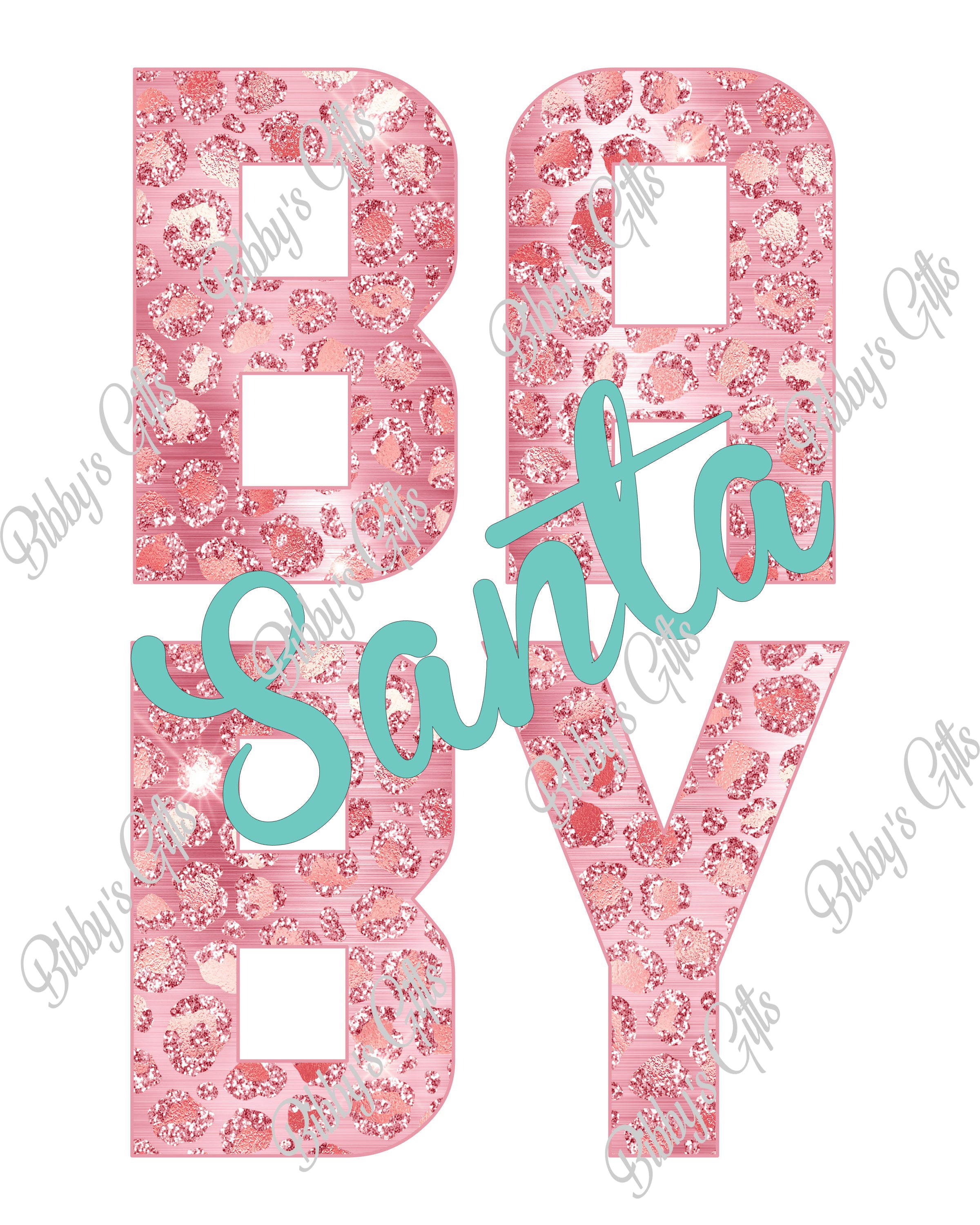 Santa Baby Pink-PNG Digital Download