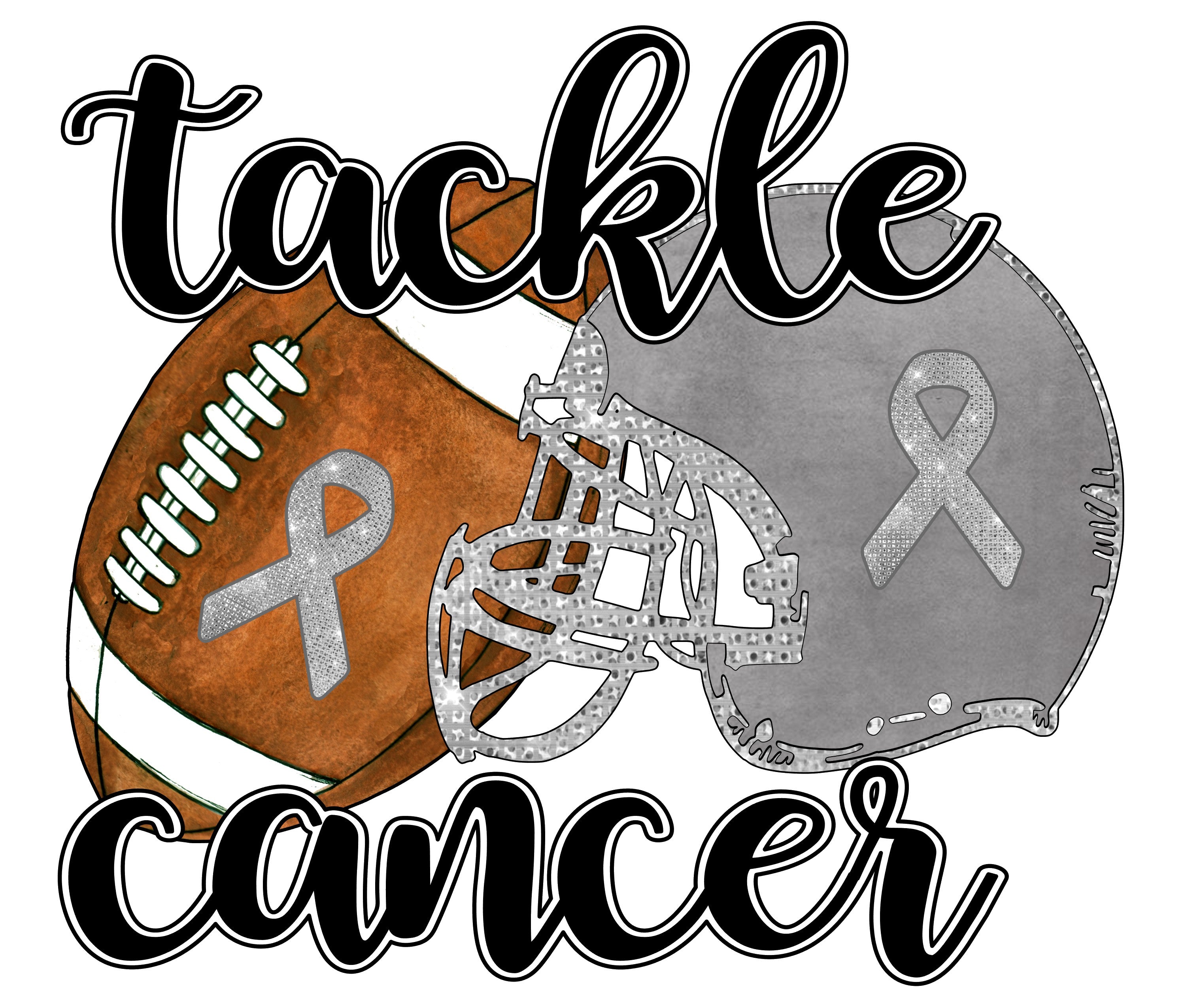 Tackle Cancer-Football-PNG Digital Download (Copy)