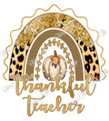Thankful Teacher Rainbow-PNG Digital Download