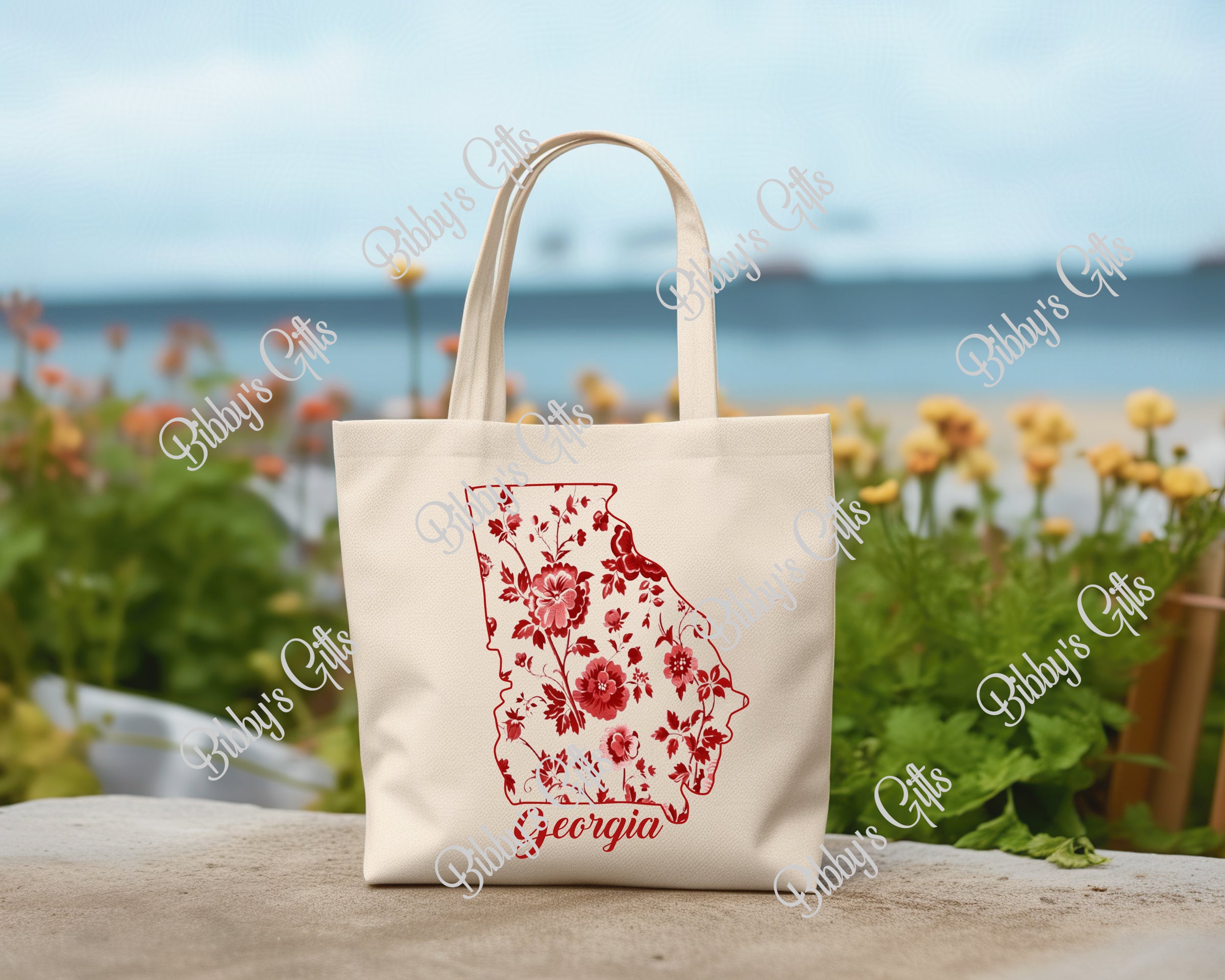 Georgia Red Delft-PNG Digital Download