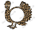 Turkey Glitter Monogram Frame-PNG Digital Download