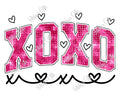 XOXO Hot Pink Bling-PNG Digital Download